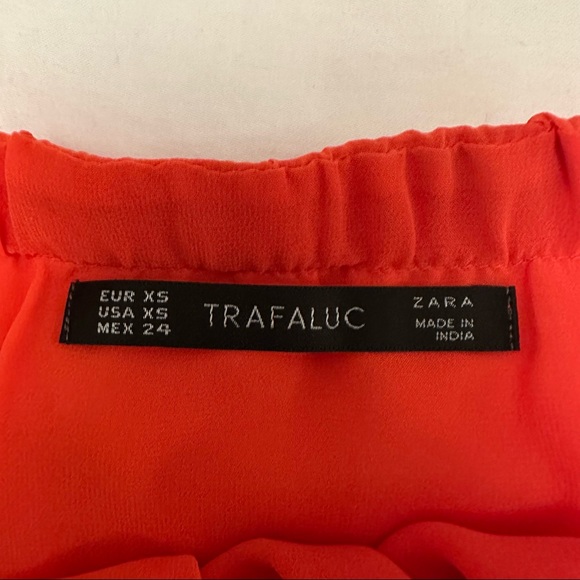 Zara Trafaluc Beaded Strapless Coral Pink Maxi Dress - Size XS (NWOT) - Picture 5 of 5